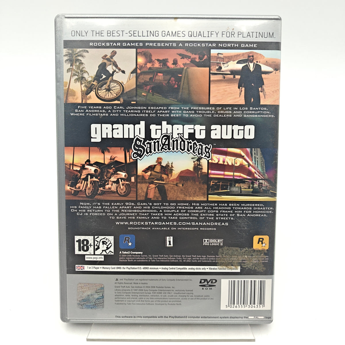 GRAND THEFT AUTO: SAN ANDREAS - PLAYSTATION 2