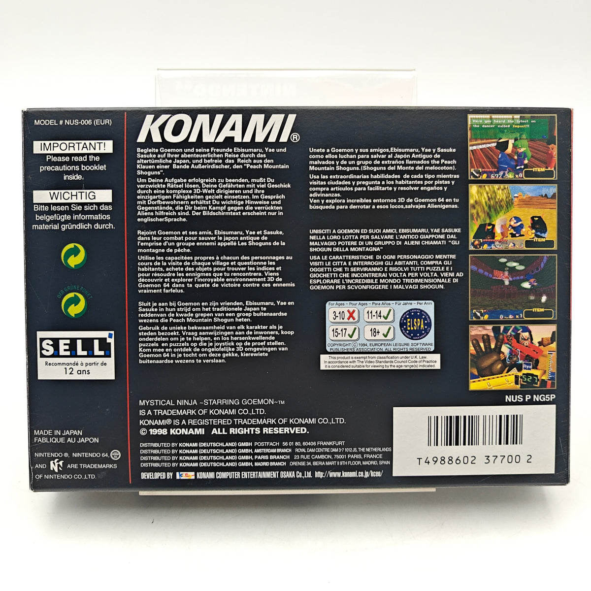 MYSTICAL NINJA STARRING GOEMON - NINTENDO 64