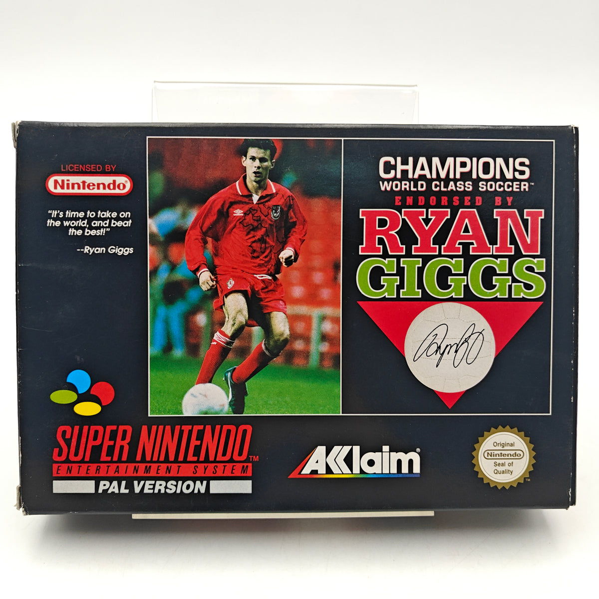 CHAMPIONS WORLD CLASS SOCCER – RYAN GIGGS - SUPER NINTENDO