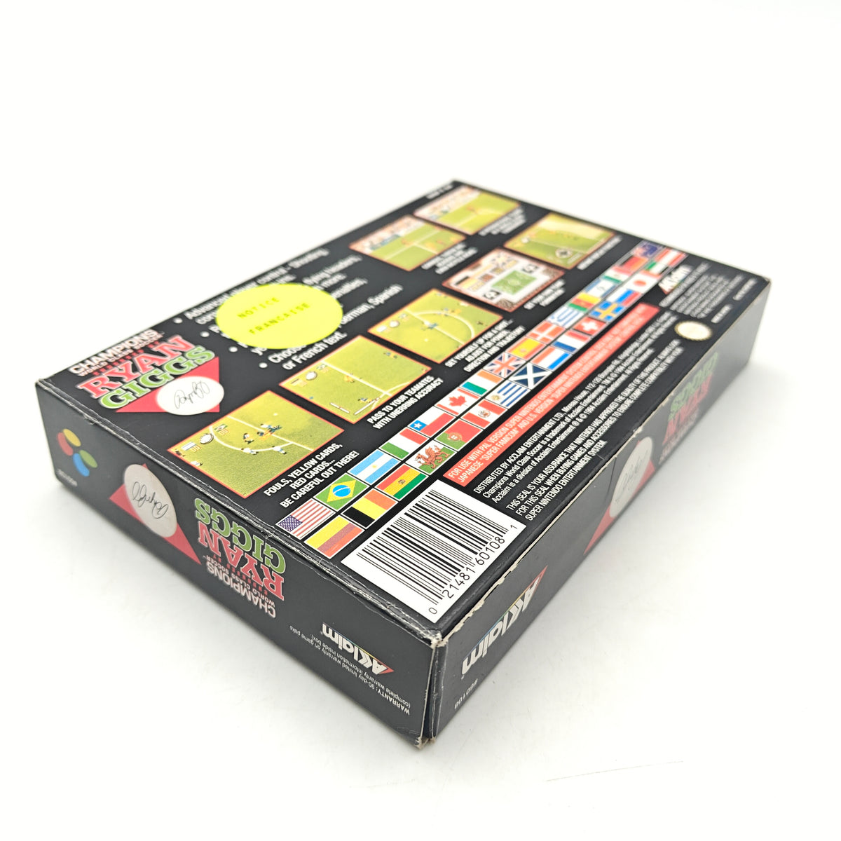 CHAMPIONS WORLD CLASS SOCCER – RYAN GIGGS - SUPER NINTENDO