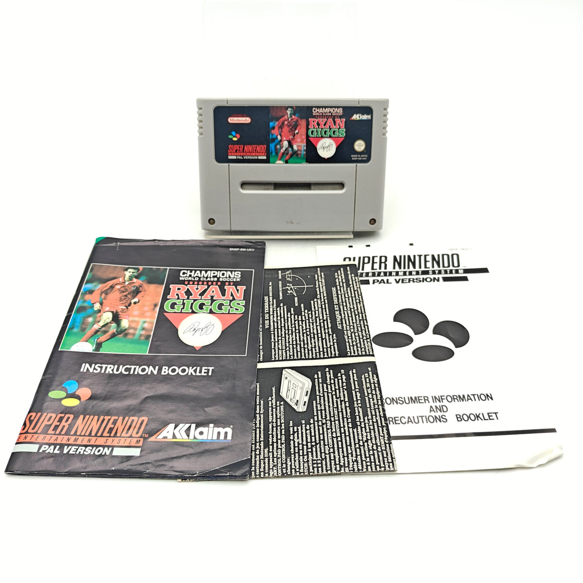 CHAMPIONS WORLD CLASS SOCCER – RYAN GIGGS - SUPER NINTENDO