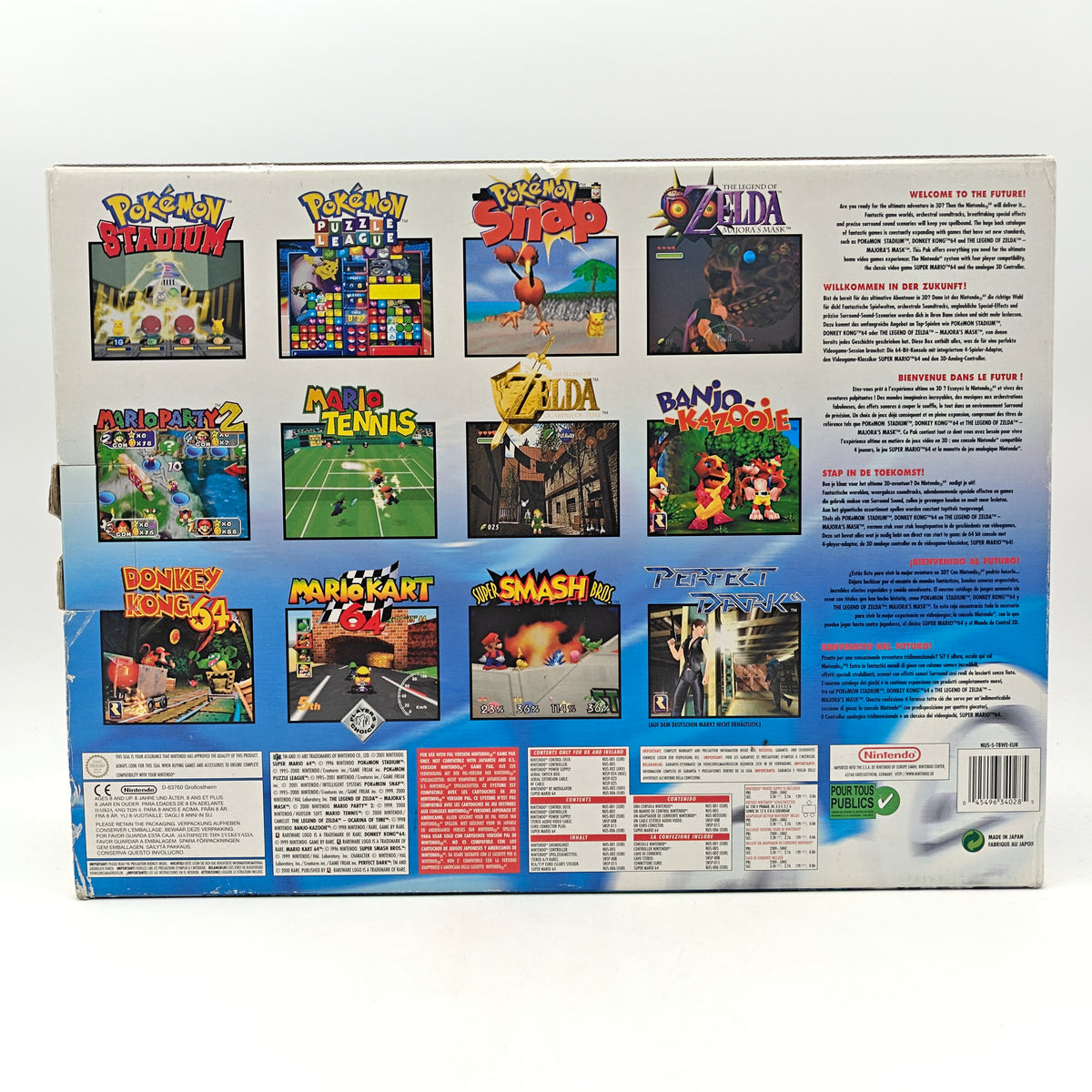 NINTENDO 64 CLEAR BLUE PAK SUPER MARIO 64