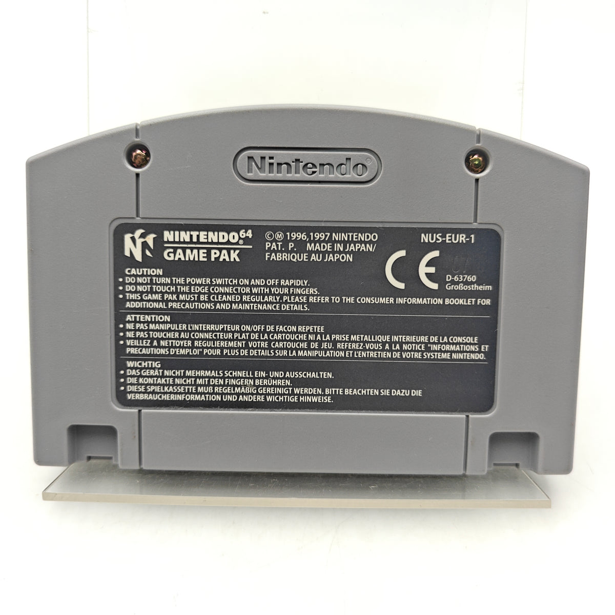 NINTENDO 64 CLEAR BLUE PAK SUPER MARIO 64