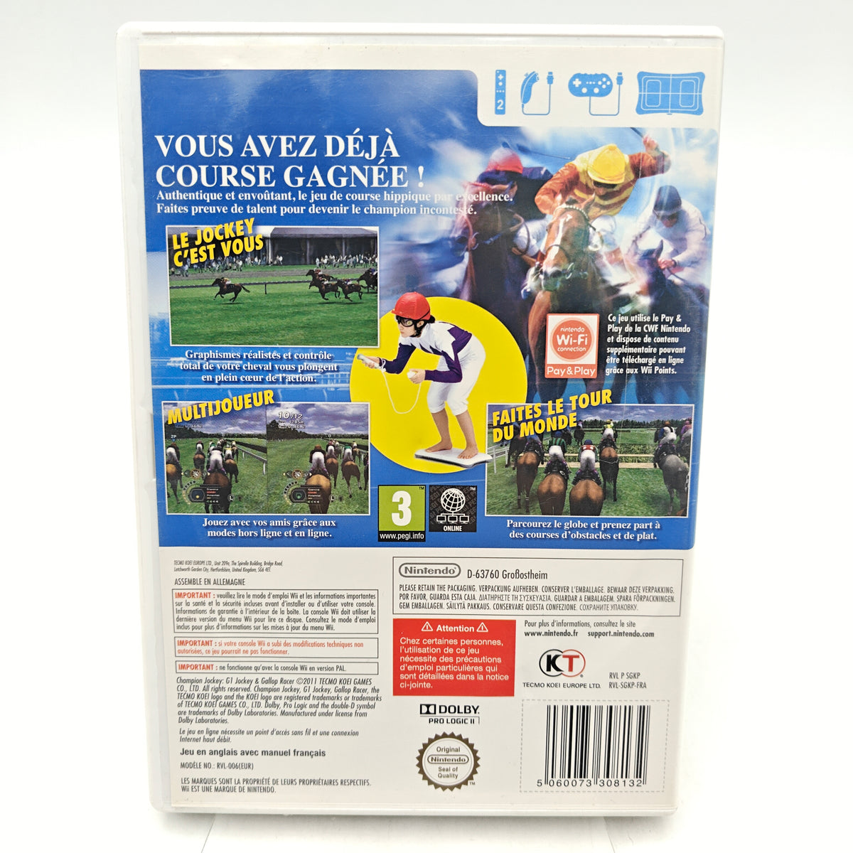 CHAMPION JOCKEY: G1 JOCKEY & GALLOP RACER - NINTENDO WII