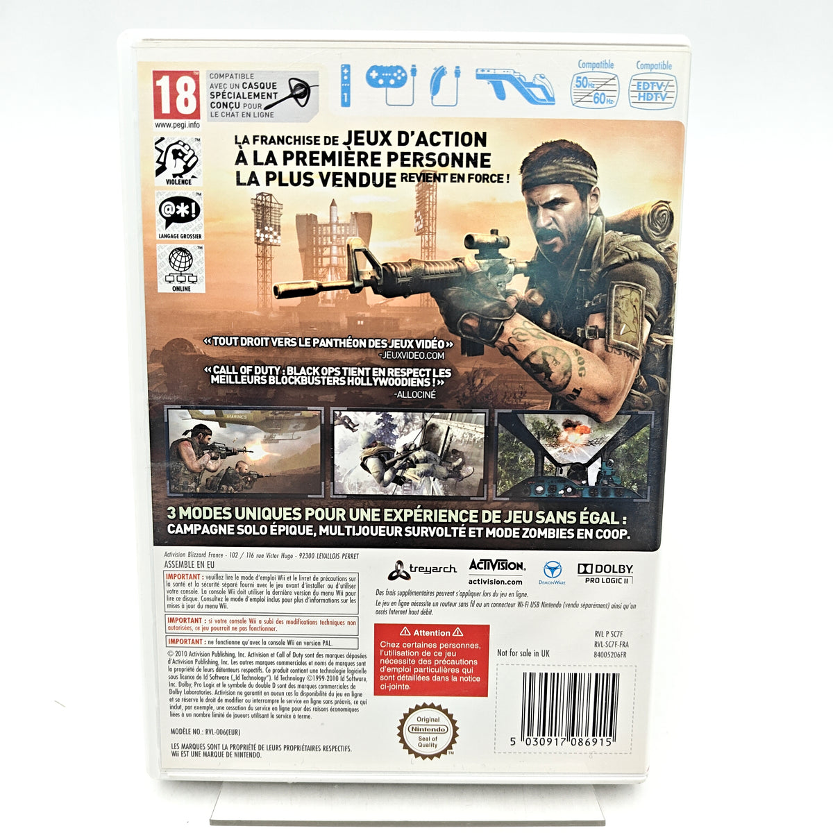 CALL OF DUTY: BLACK OPS - NINTENDO WII