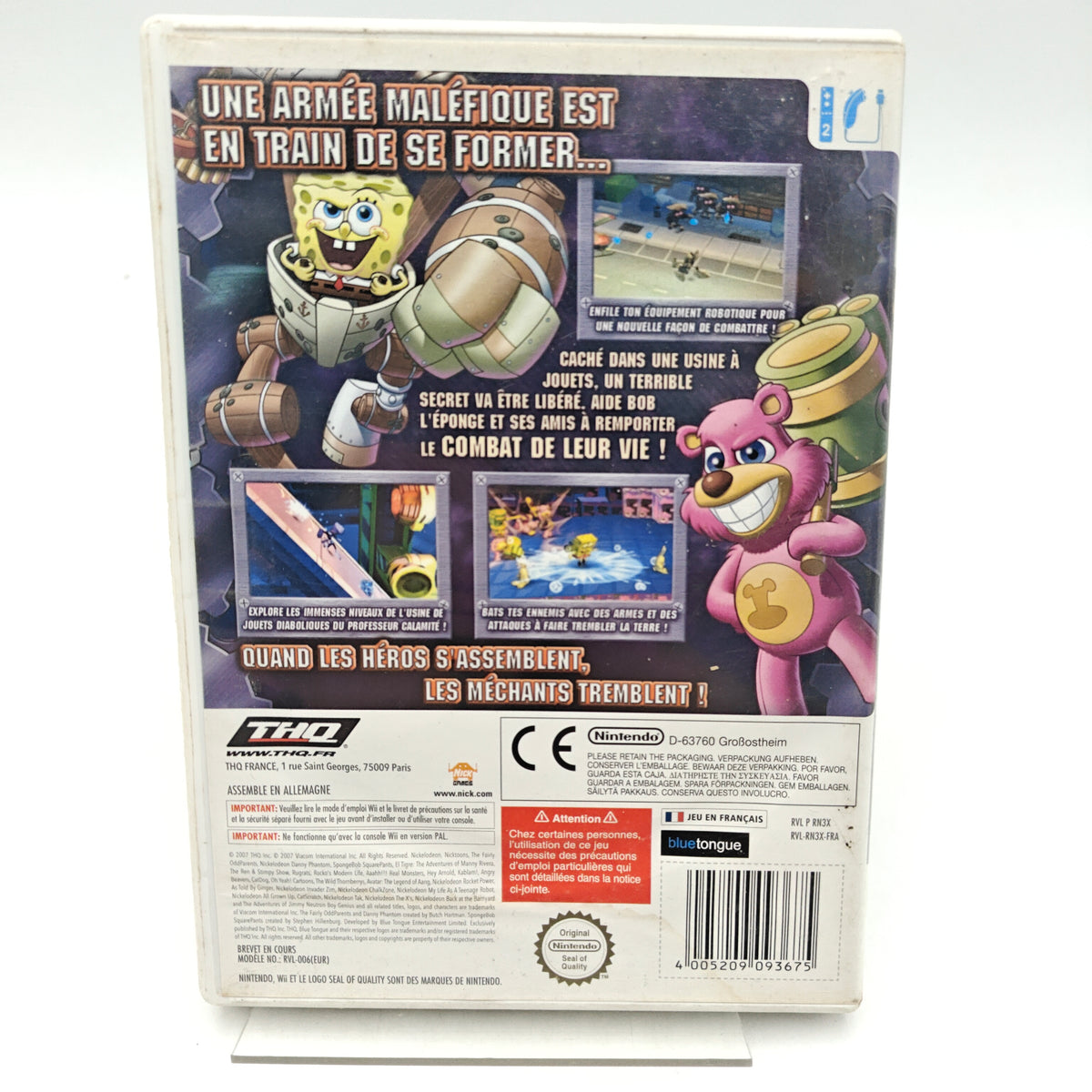 BOB L'ÉPONGE ET SES AMIS : CONTRE LES ROBOTS-JOUETS - NINTENDO WII