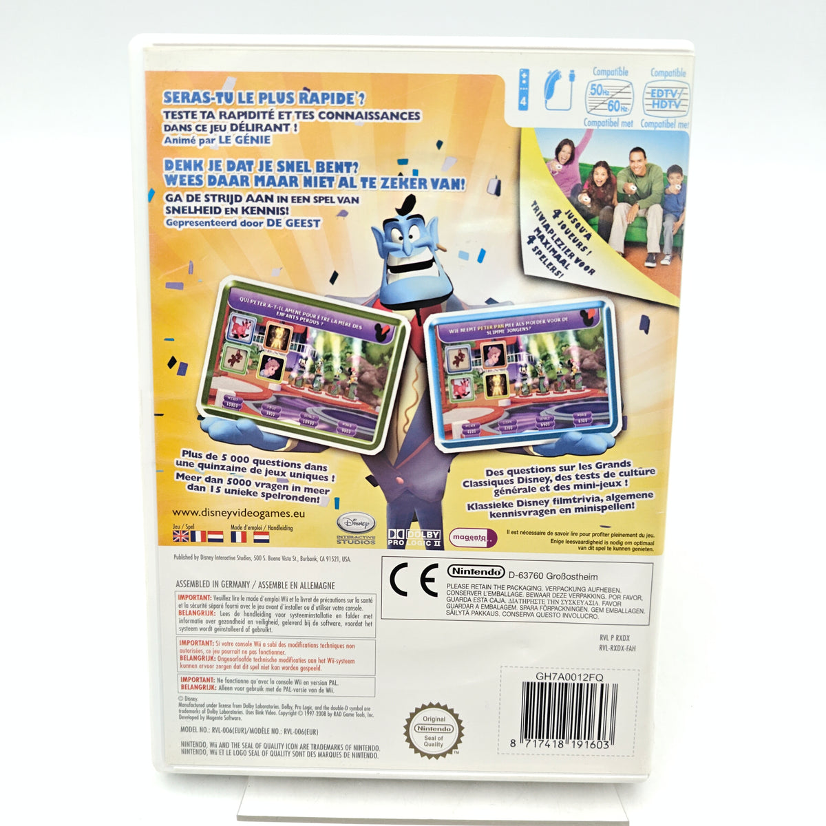 DISNEY THINK FAST - NINTENDO WII