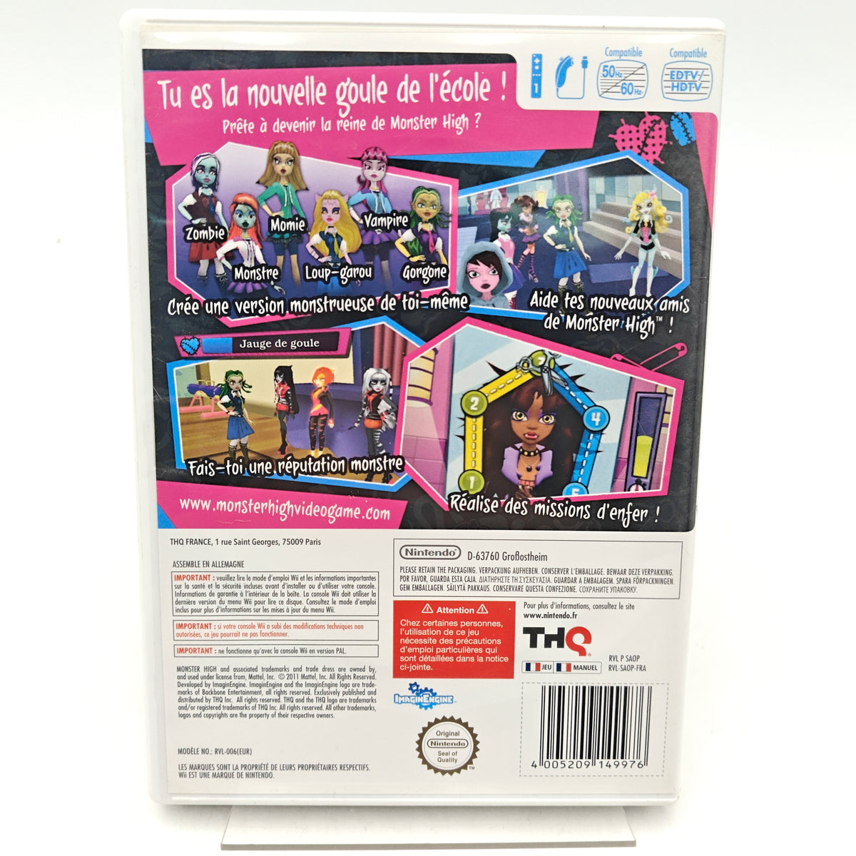 MONSTER HIGH : LYCÉE D'ENFER - NINTENDO WII