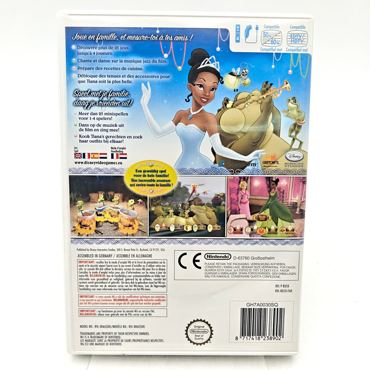 LA PRINCESSE ET LA GRENOUILLE - NINTENDO WII