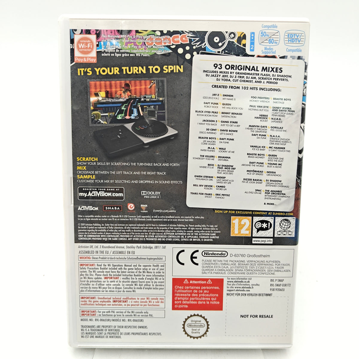 DJ HERO - NINTENDO WII