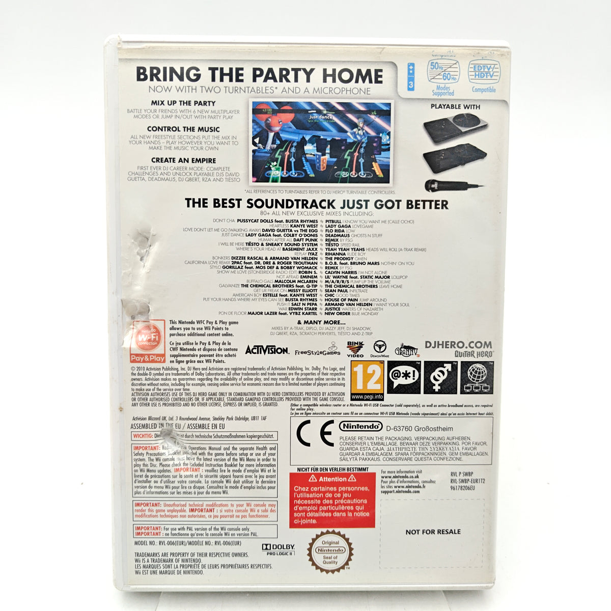 DJ HERO 2 - NINTENDO WII