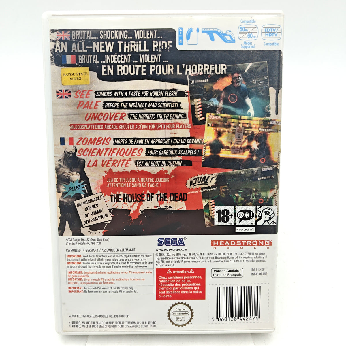 THE HOUSSE OF THE DEAD OVERKILL - NINTENDO WII