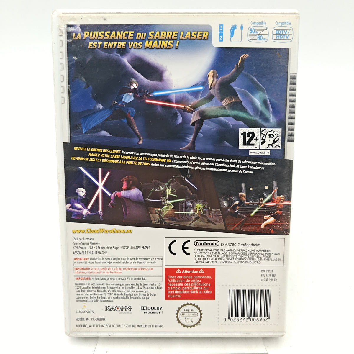 STAR WARS: THE CLONE WARS – DUELS AU SABRE LASER - NINTENDO WII