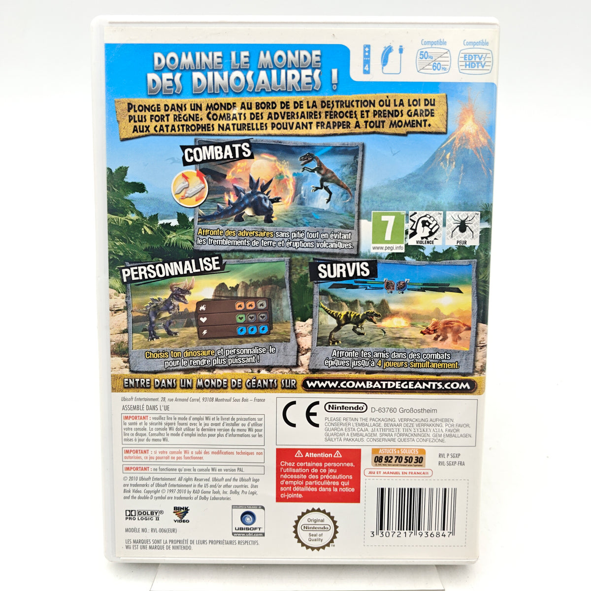 COMBAT DE GÉANTS : DINOSAURES - NINTENDO WII