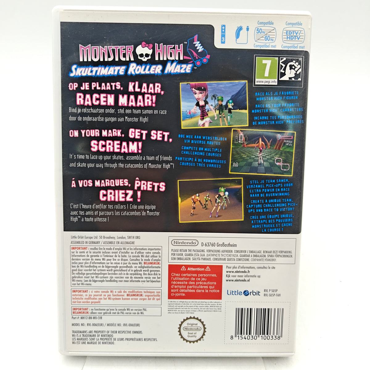 MONSTER HIGH : SKULTIMATE ROLLER MAZE - NINTENDO WII