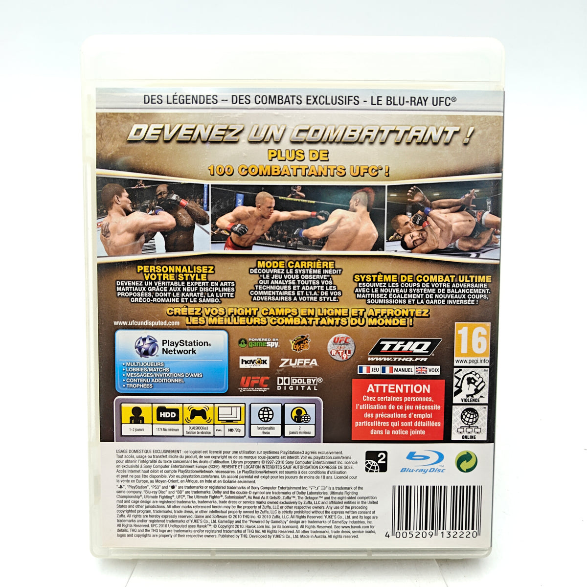 UFC 2010 UNDISPUTED - PLAYSTATION 3