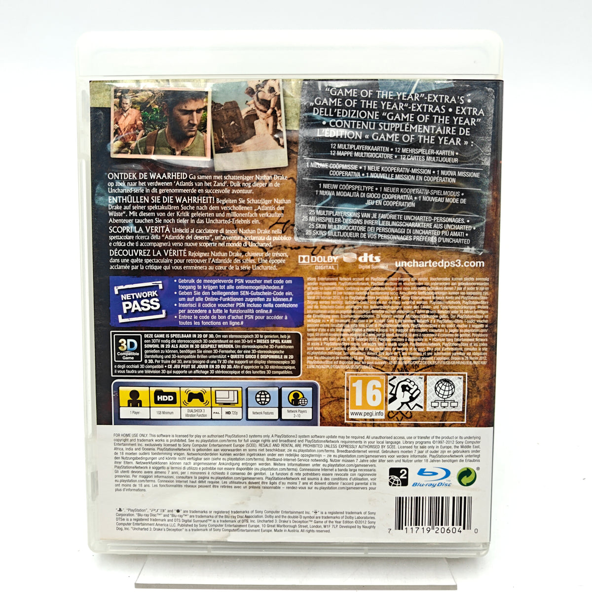 UNCHARTED 3: DRAKE'S DECEPTION - PLAYSTATION 3