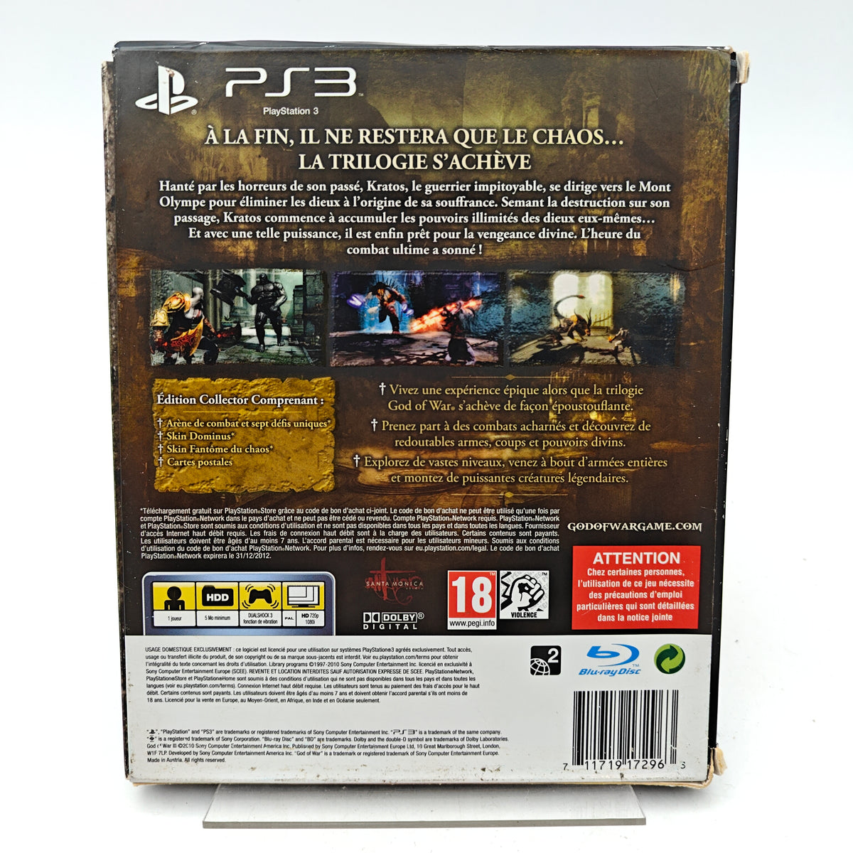 GOD OF WAR III: ÉDITION COLLECTOR - PLAYSTATION 3