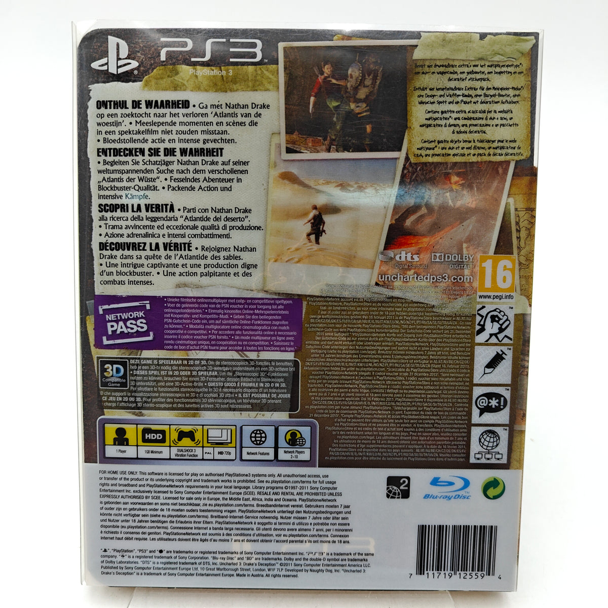 UNCHARTED 3: DRAKE'S DECEPTION STEELBOOK - PLAYSTATION 3