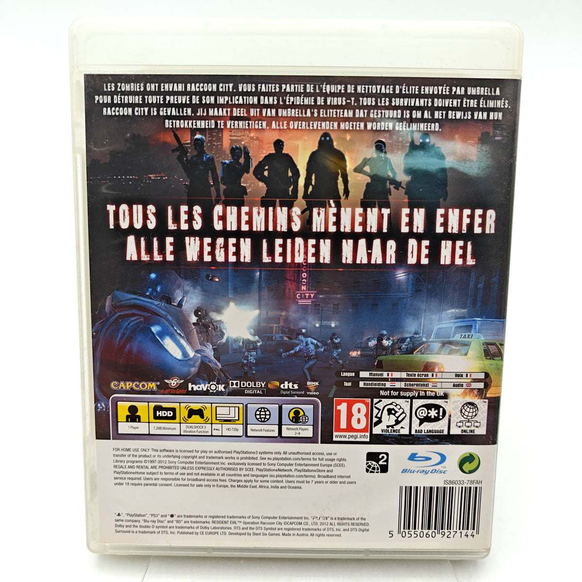 RESIDENT EVIL: OPERATION RACCOON CITY - PLAYSTATION 3