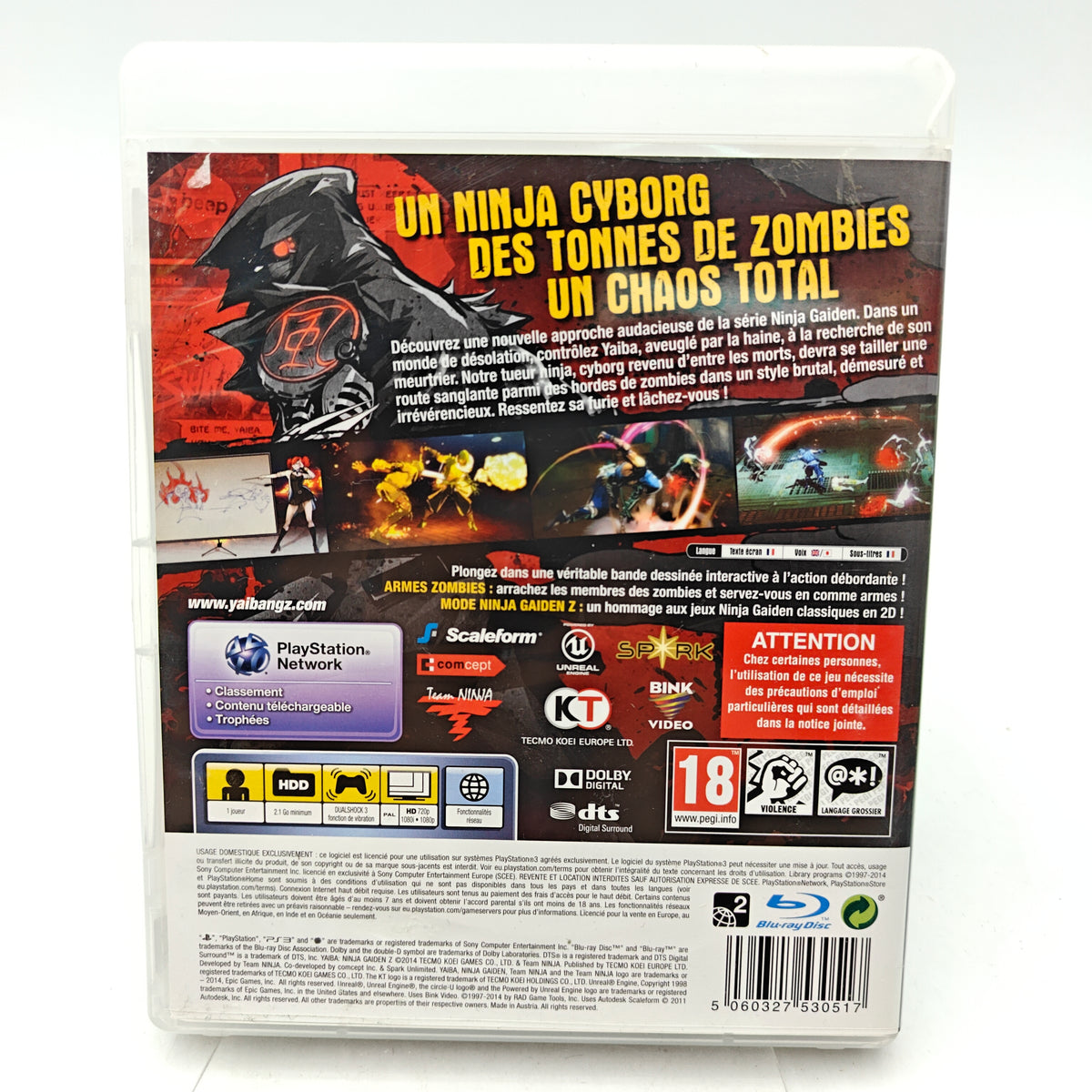 YAIBA: NINJA GAIDEN Z - PLAYSTATION 3