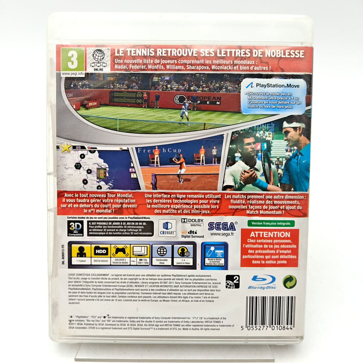VIRTUA TENNIS 4 - PLAYSTATION 3