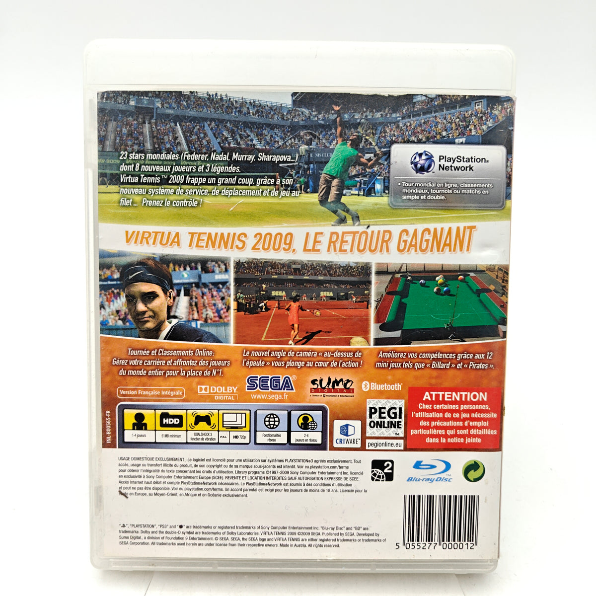 VIRTUA TENNIS 2009 - PLAYSTATION 3