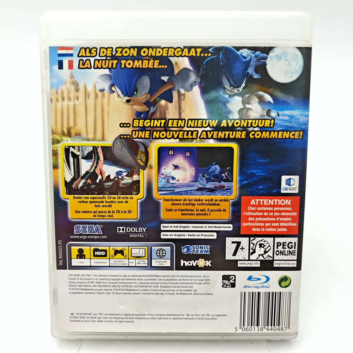 SONIC UNLEASHED - PLAYSTATION 3
