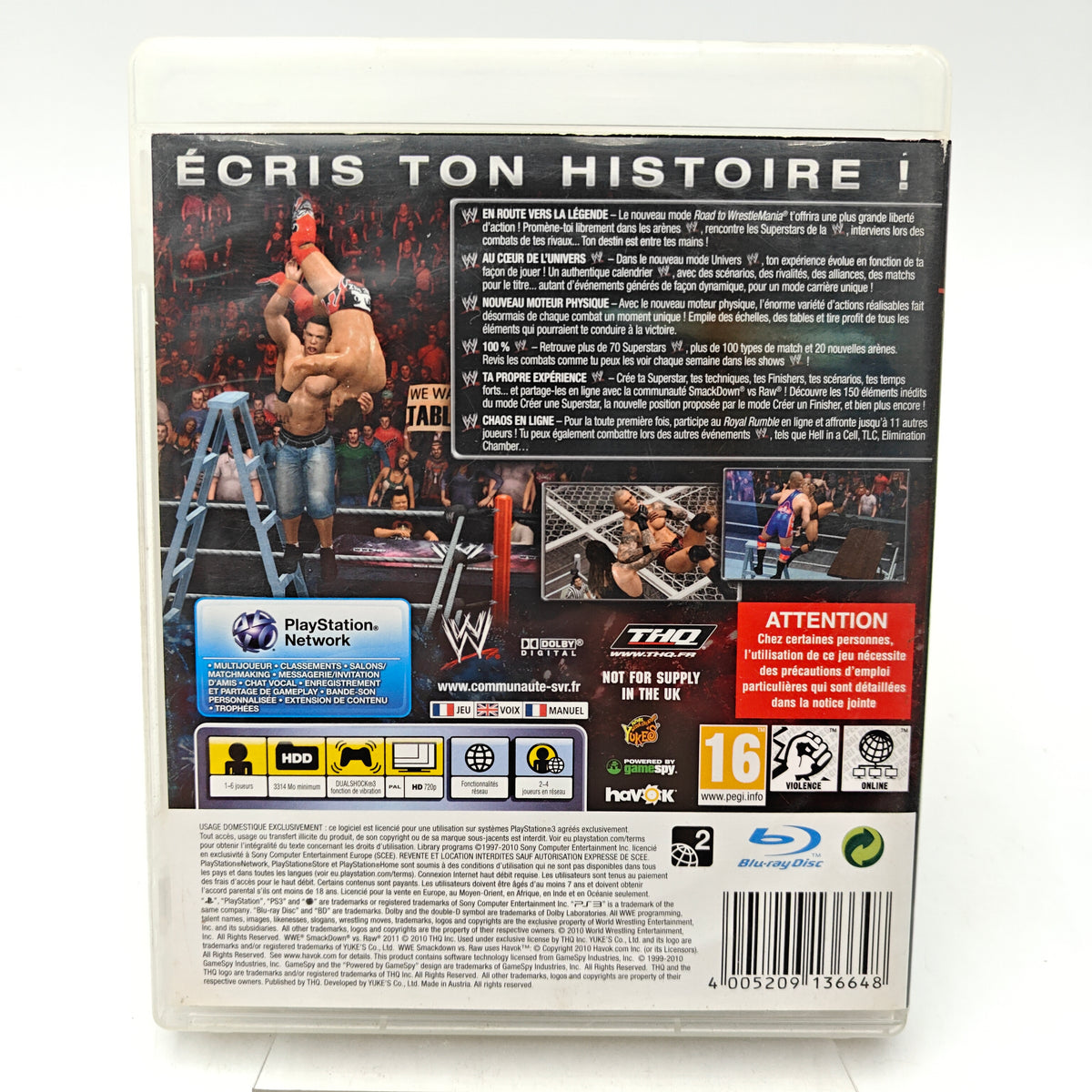 WWE SMACKDOWN VS. RAW 2011 - PLAYSTATION 3