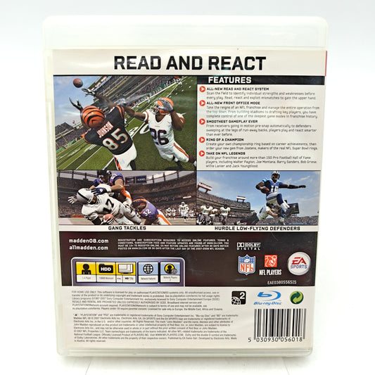 MADDEN NFL 08 - PLAYSTATION 3