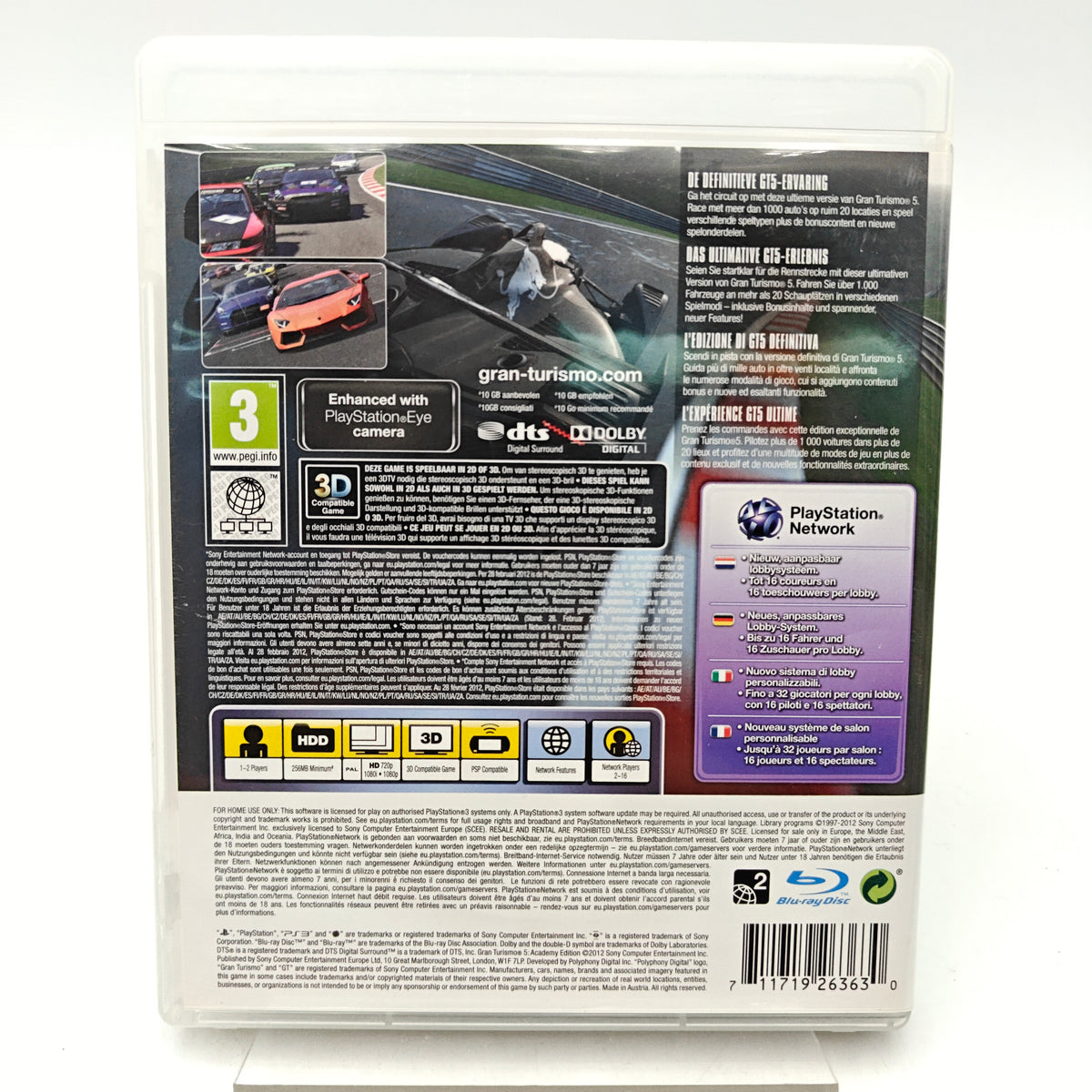 GRAN TURISMO 5: ACADEMY EDITION - PLAYSTATION 3