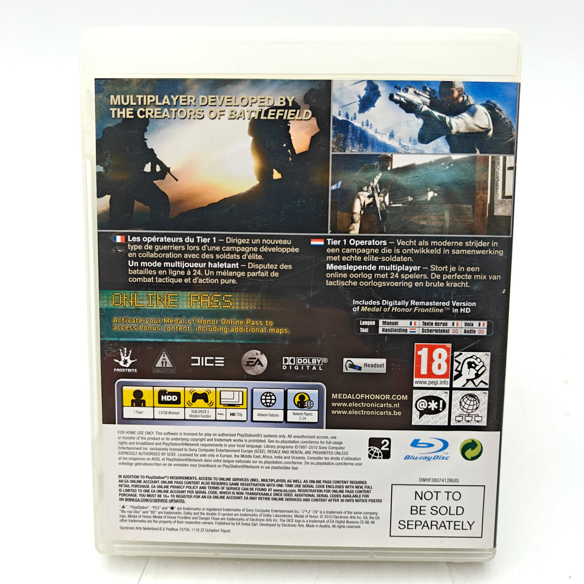 MEDAL OF HONOR - PLAYSTATION 3