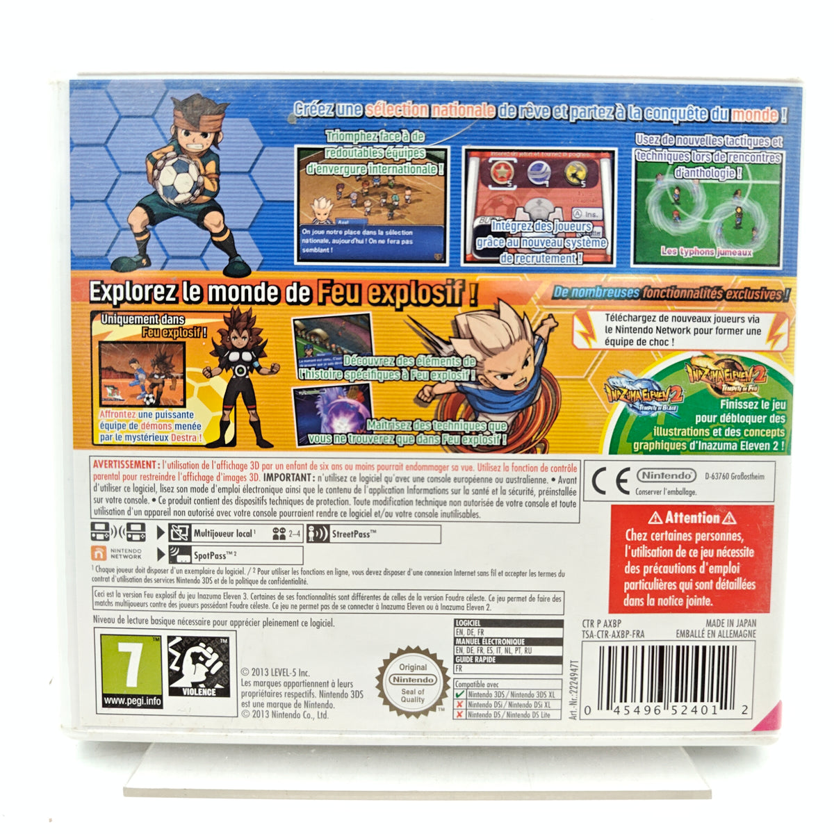 INAZUMA ELEVEN 3 : FEU EXPLOSIF - NINTENDO 3DS