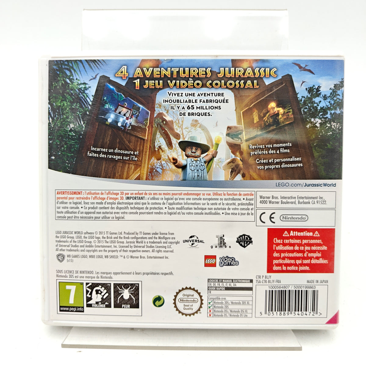 LEGO JURASSIC WORLD - NINTENDO 3DS