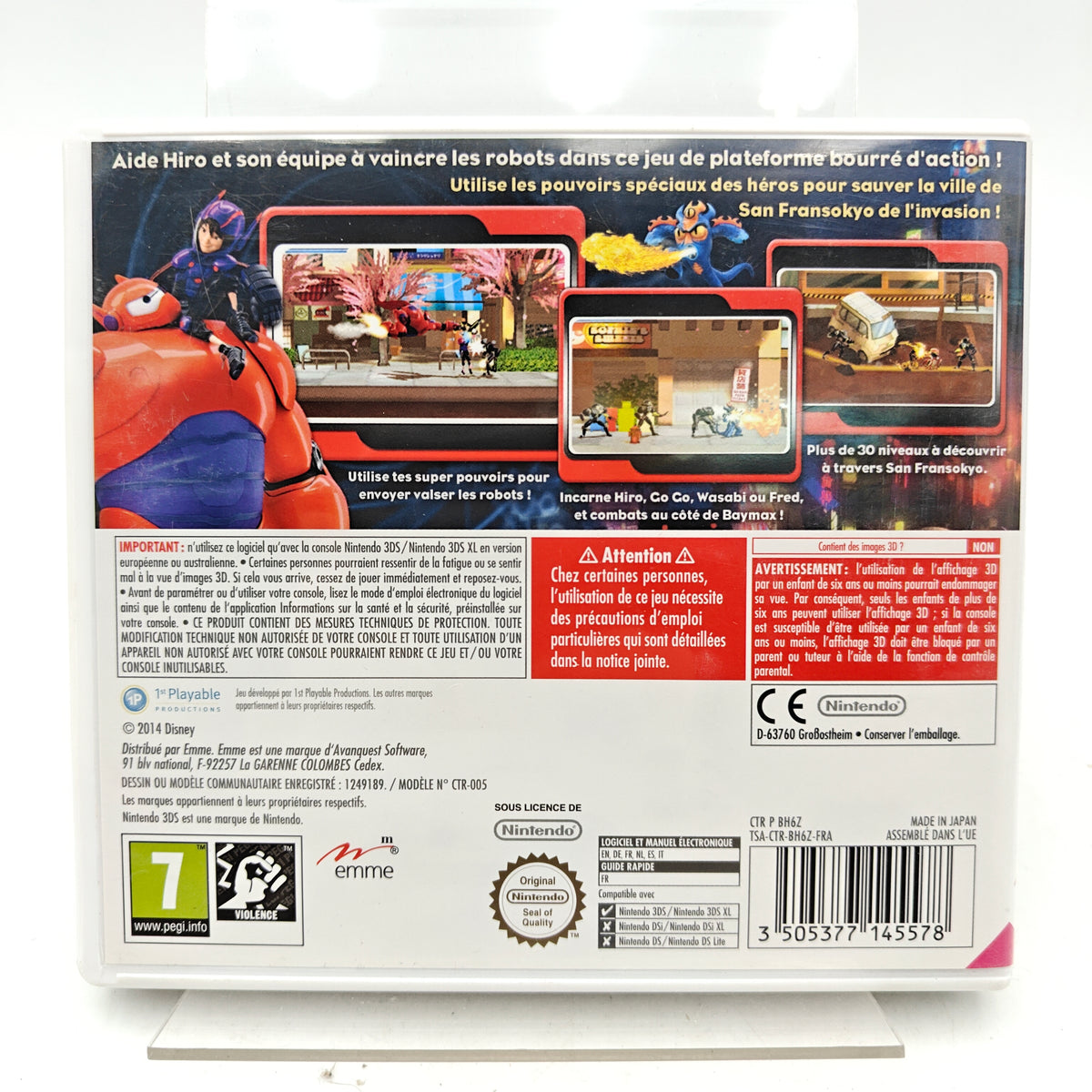 LES NOUVEAUX HÉROS : COMBAT DANS LA BAIE - NINTENDO 3DS