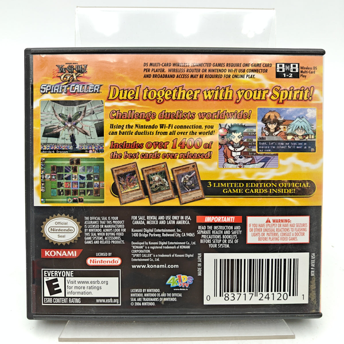 YU-GI-OH! SPIRIT CALLER - NINTENDO DS