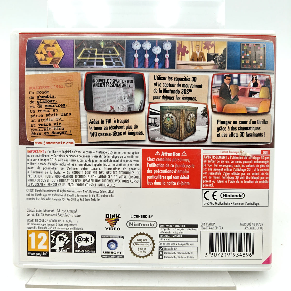 JAMES NOIR'S HOLLYWOOD CRIMES 3D - NINTENDO 3DS