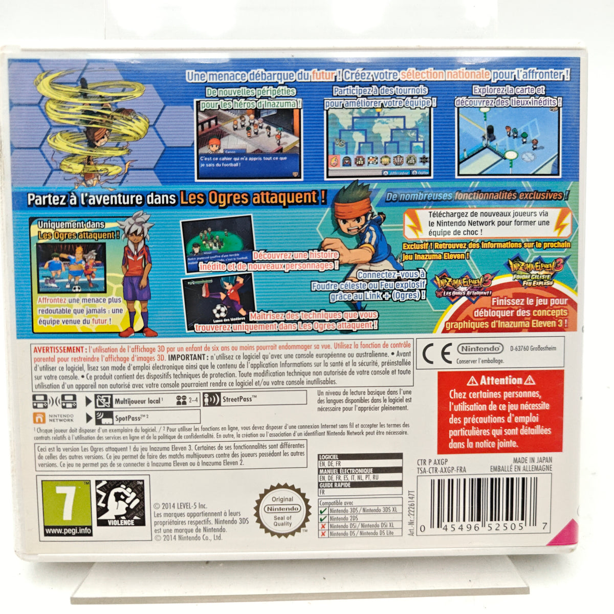 INAZUMA ELEVEN 3 : LES OGRES ATTAQUENT ! - NINTENDO 3DS
