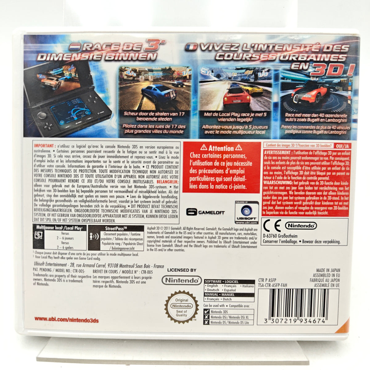 ASPHALT 3D - NINTENDO 3DS