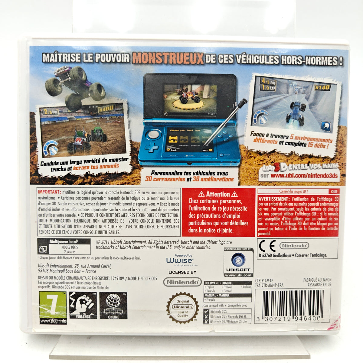 MONSTER 4X4 3D - NINTENDO 3DS