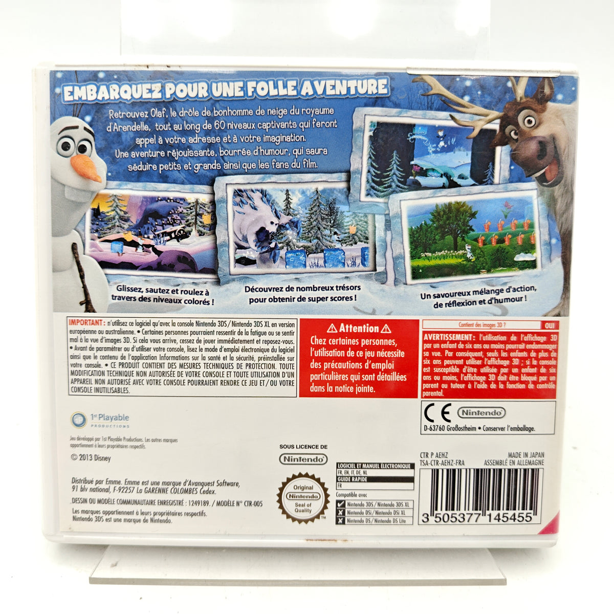 LA REINE DES NEIGES - NINTENDO 3DS