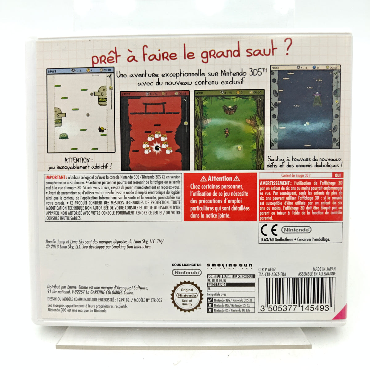 DOODLE JUMP ADVENTURES - NINTENDO 3DS