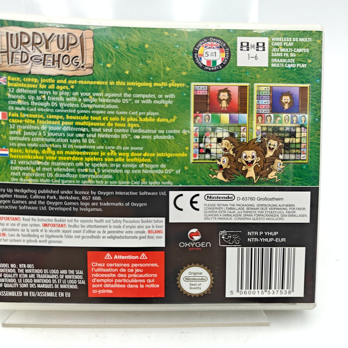 HURRY UP HEDGEHOG - NINTENDO DS