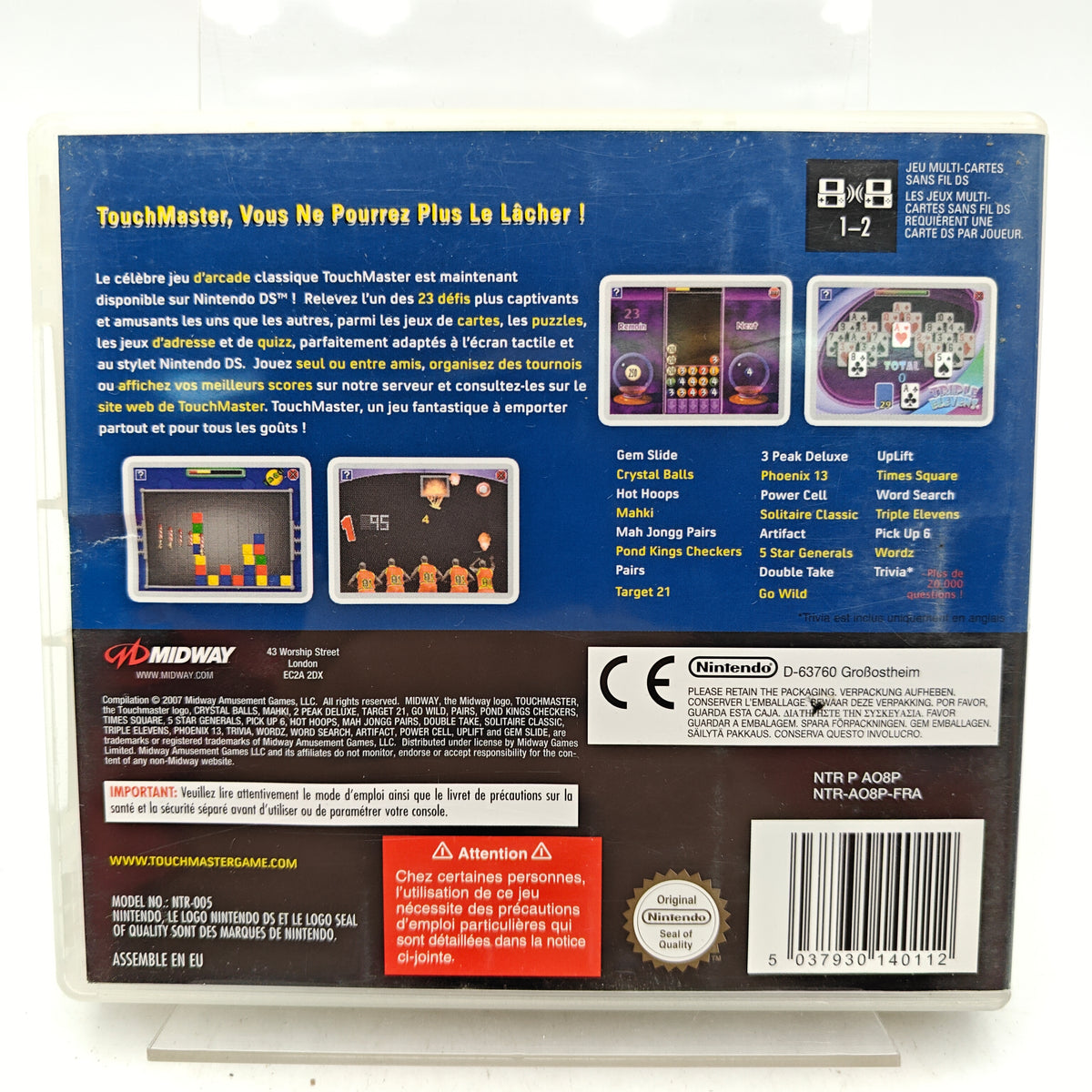 TOUCHMASTER - NINTENDO DS