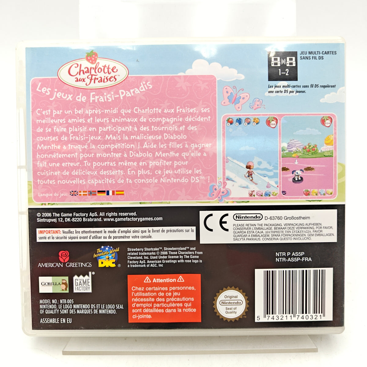 CHARLOTTE AUX FRAISES : LES JEUX DE FRAISI-PARADIS - NINTENDO DS