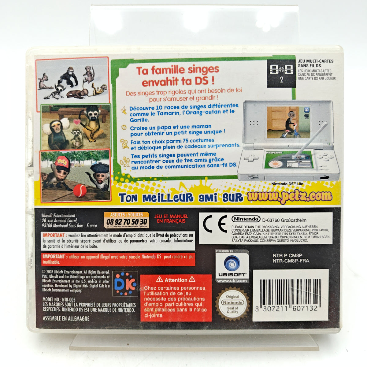 PETZ : MA FAMILLE DE SINGES - NINTENDO DS