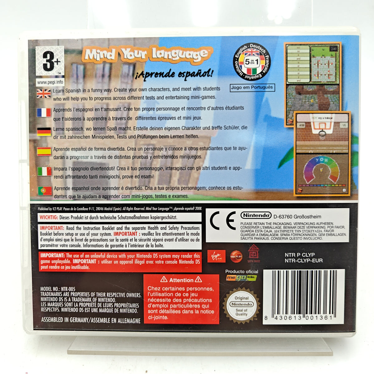 MIND YOUR LANGUAGE : J'APPRENDS L'ESPAGNOL - NINTENDO DS