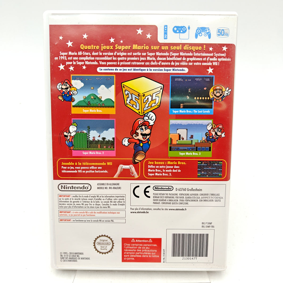 SUPER MARIO ALL-STARS – ÉDITION 25E ANNIVERSAIRE - NINTENDO WII