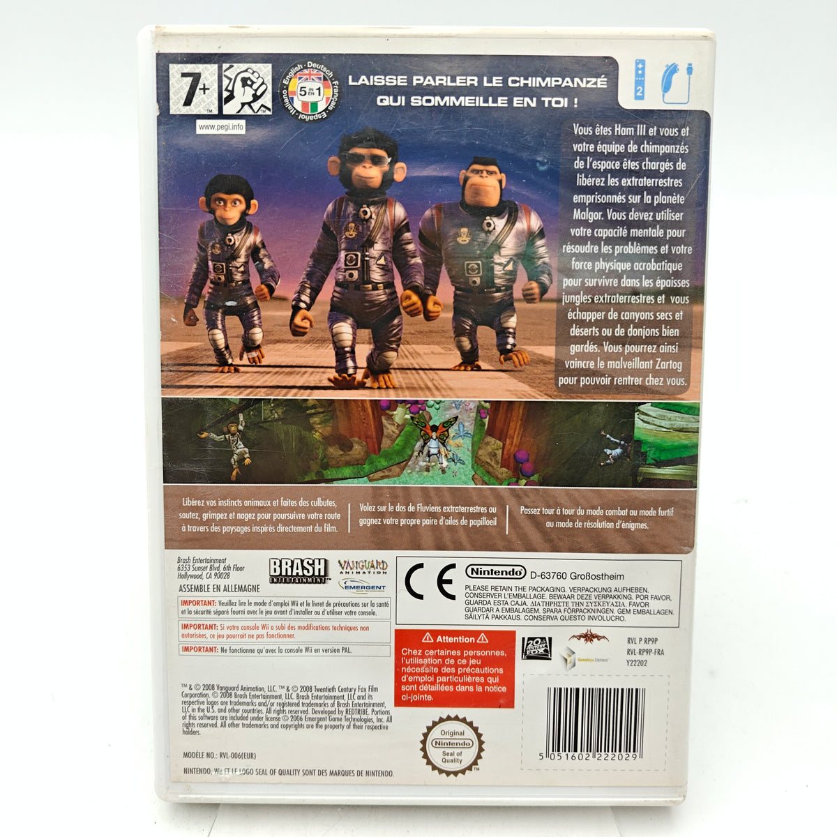 LES CHIMPANZÉS DE L'ESPACE - NINTENDO WII