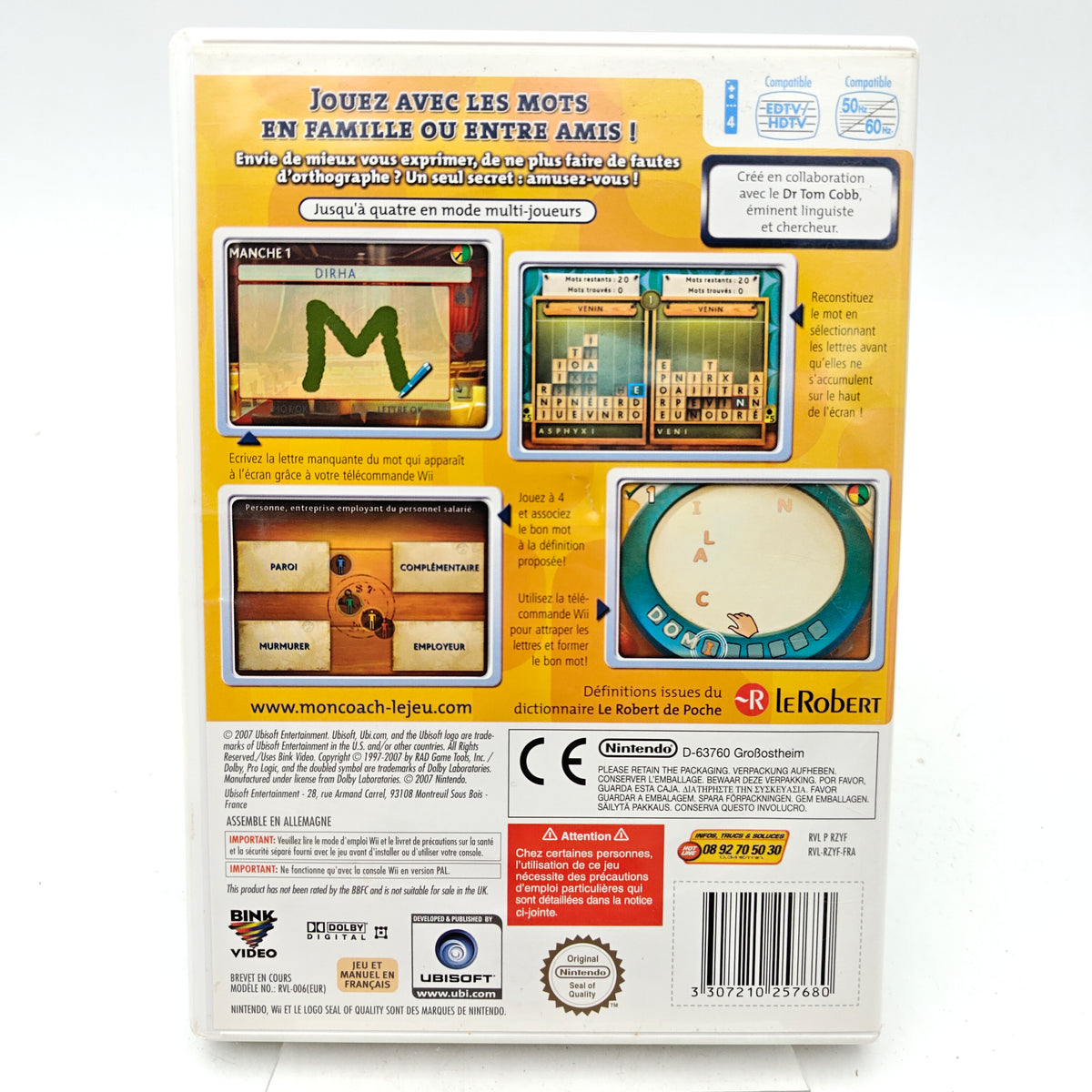 MON COACH PERSONNEL : J'ENRICHIS MON VOCABULAIRE - NINTENDO WII